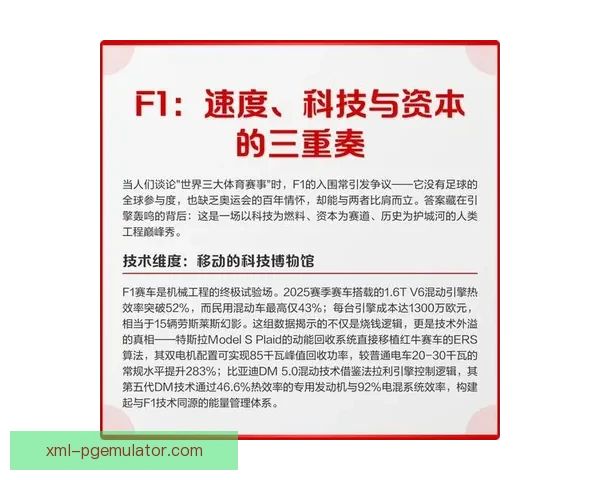 F1数据解读：速度与技术的完美结合